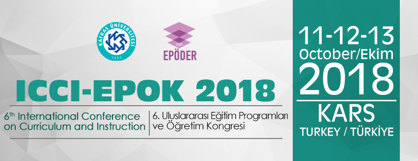 İCCİ-EPOK 2018 &. Uluslarası Eğitim Progrmaları ve Öğretim Kongresi İCCİ-EPOK 2018 &. Uluslarası Eğitim Progrmaları ve Öğretim Kongresi